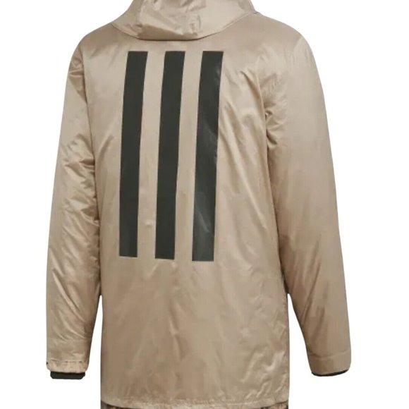 Adidas Tan Adv Laycoat Reversible Khaki Camouflage Men's Size XL EI7398 NWT New - Picture 2 of 10